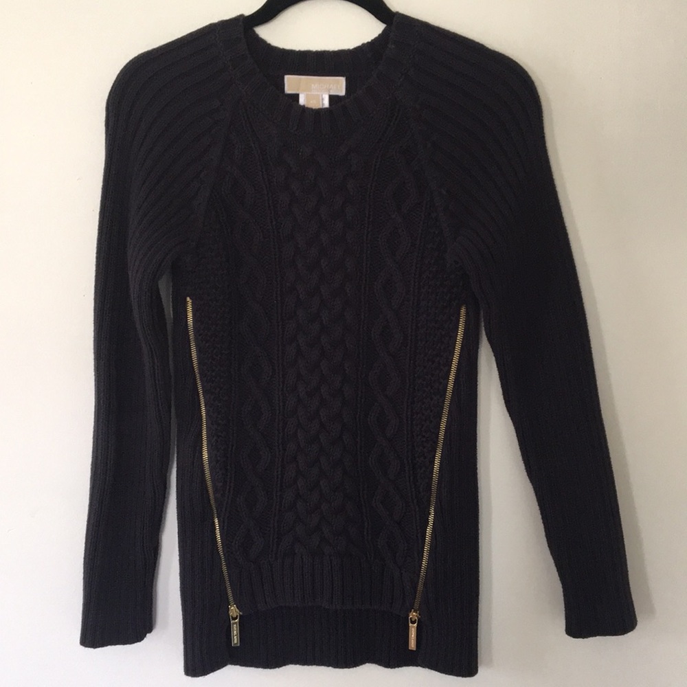 MICHAEL Michael Kors Navy Cable Knit Sweater